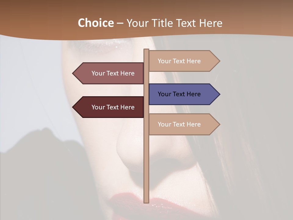 Red Hair Hispanic PowerPoint Template