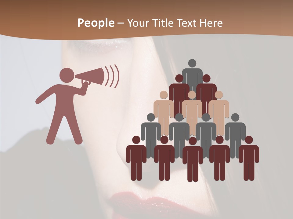 Red Hair Hispanic PowerPoint Template