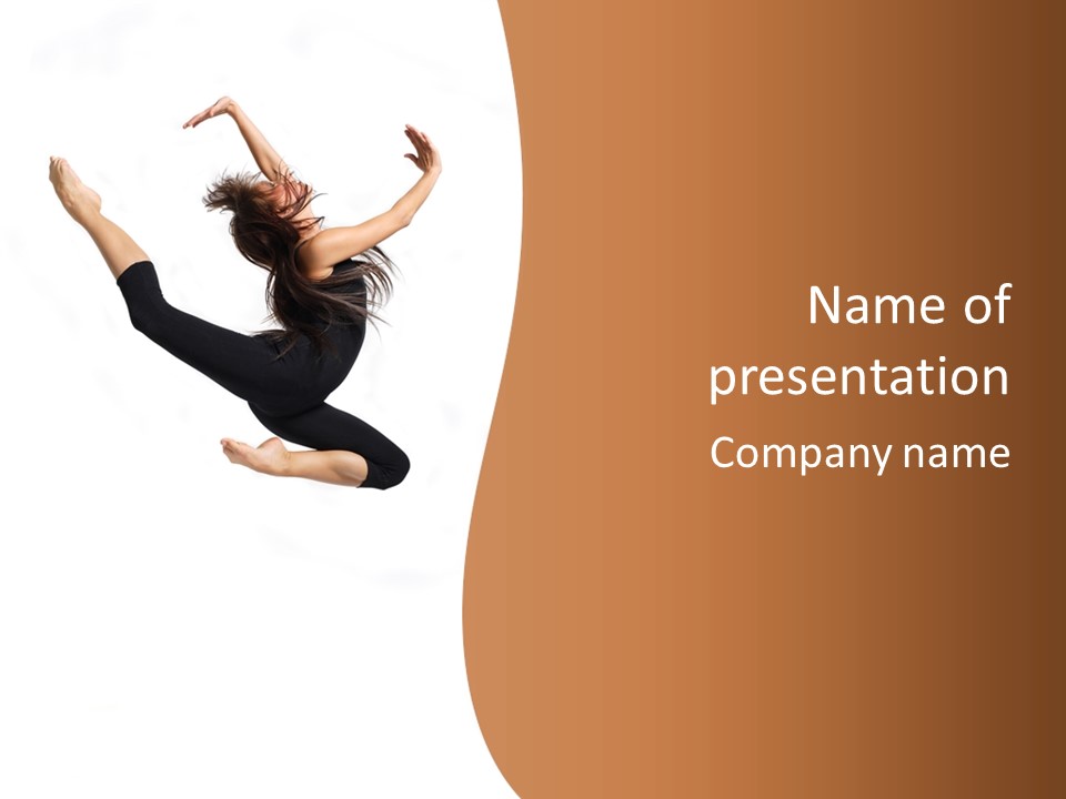 Ballerina Girl Skill PowerPoint Template