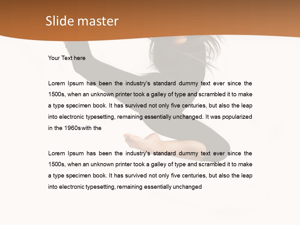 Ballerina Girl Skill PowerPoint Template