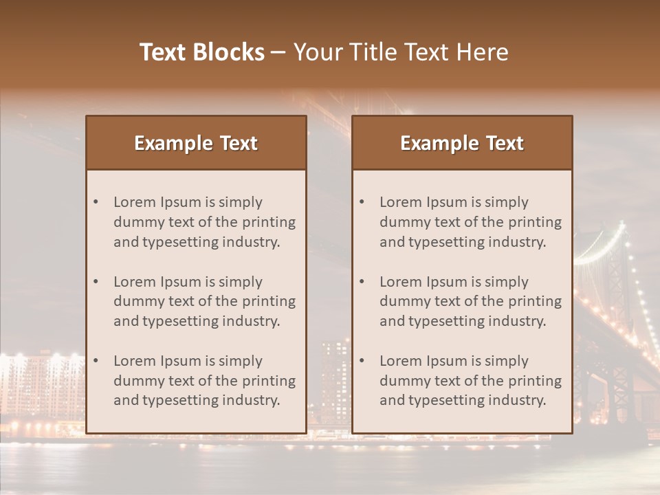 River Eve Elements PowerPoint Template