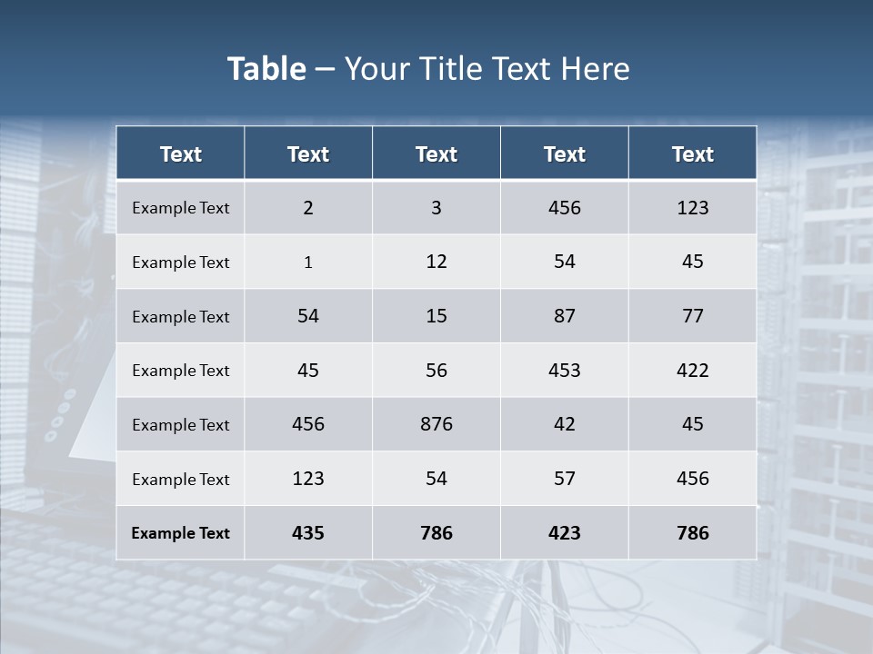 Indoors Center Intel PowerPoint Template