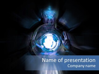 Light Spell Hero PowerPoint Template