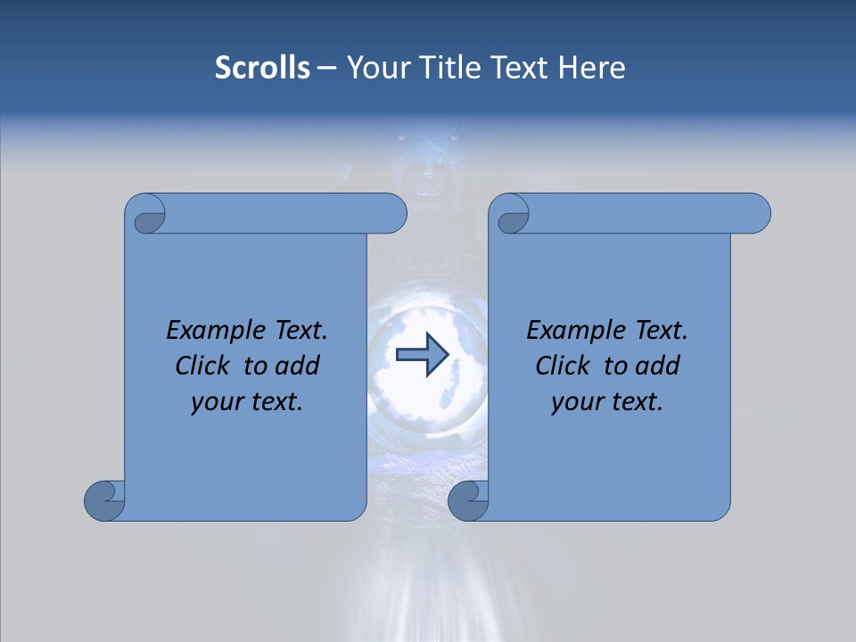 Light Spell Hero PowerPoint Template