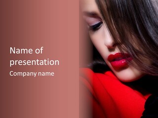 Expression Vogue Model PowerPoint Template