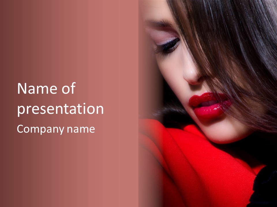 Expression Vogue Model PowerPoint Template