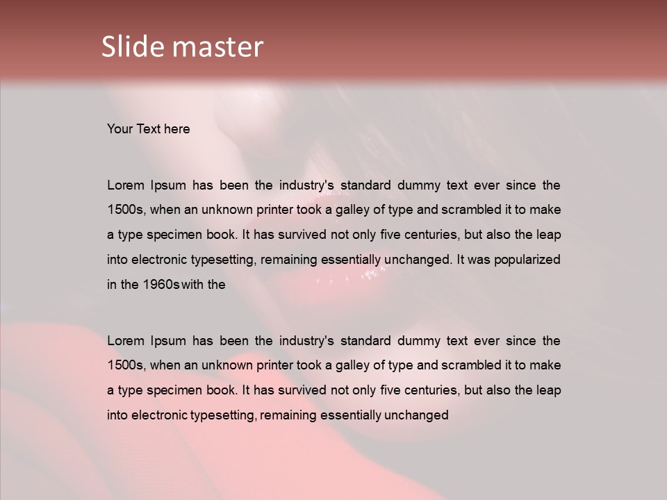 Expression Vogue Model PowerPoint Template