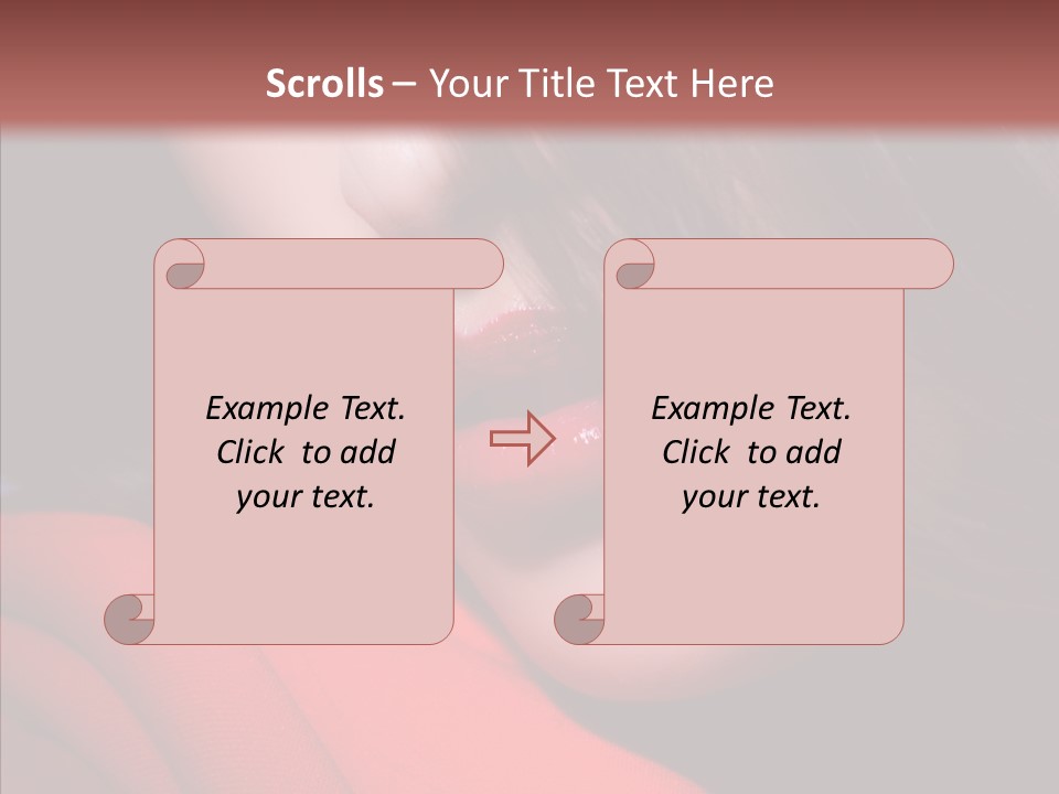 Expression Vogue Model PowerPoint Template