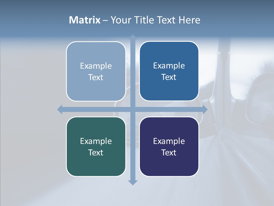 Automobile Speedlight Driveway PowerPoint Template