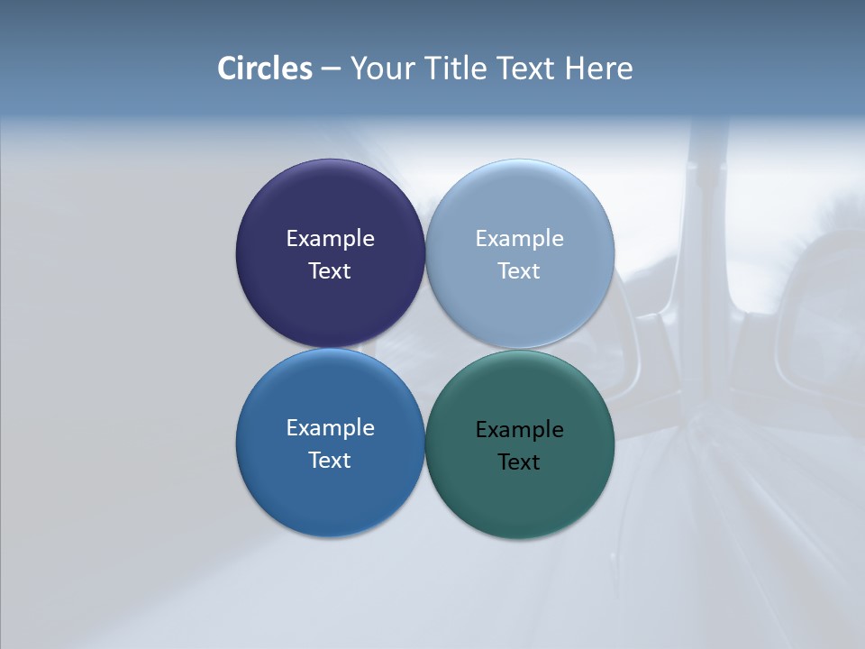 Automobile Speedlight Driveway PowerPoint Template