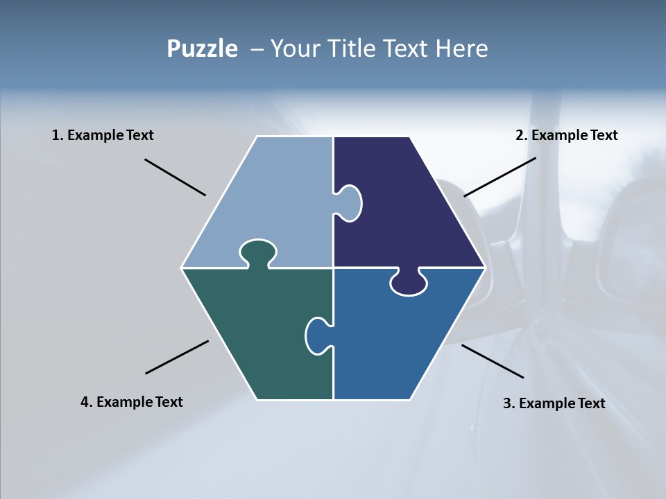 Automobile Speedlight Driveway PowerPoint Template