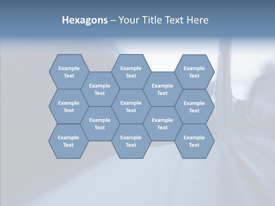 Automobile Speedlight Driveway PowerPoint Template