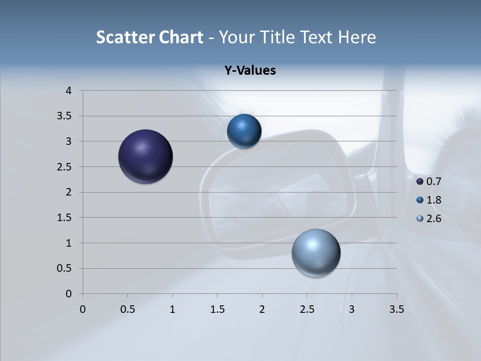 Automobile Speedlight Driveway PowerPoint Template