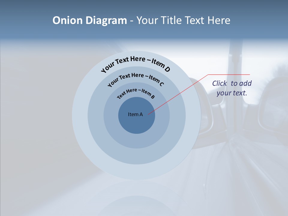 Automobile Speedlight Driveway PowerPoint Template