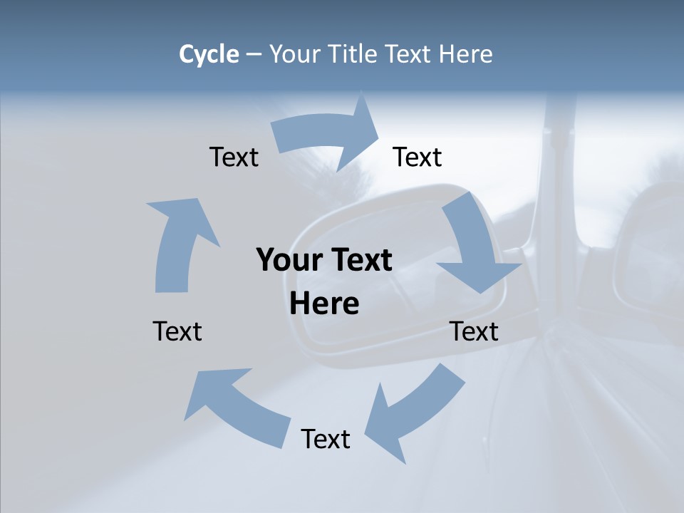 Automobile Speedlight Driveway PowerPoint Template