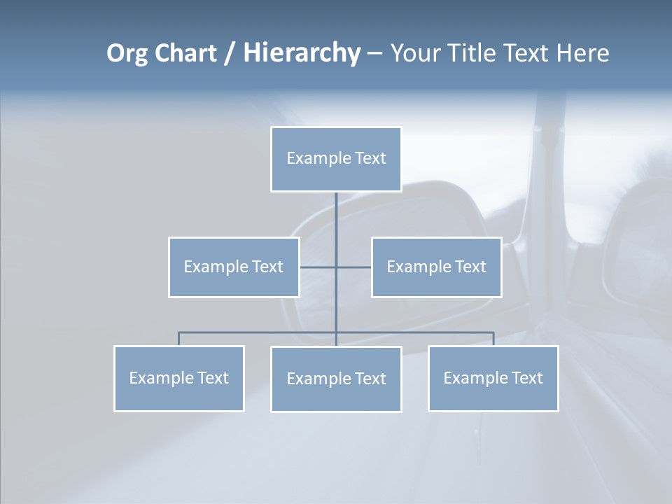 Automobile Speedlight Driveway PowerPoint Template