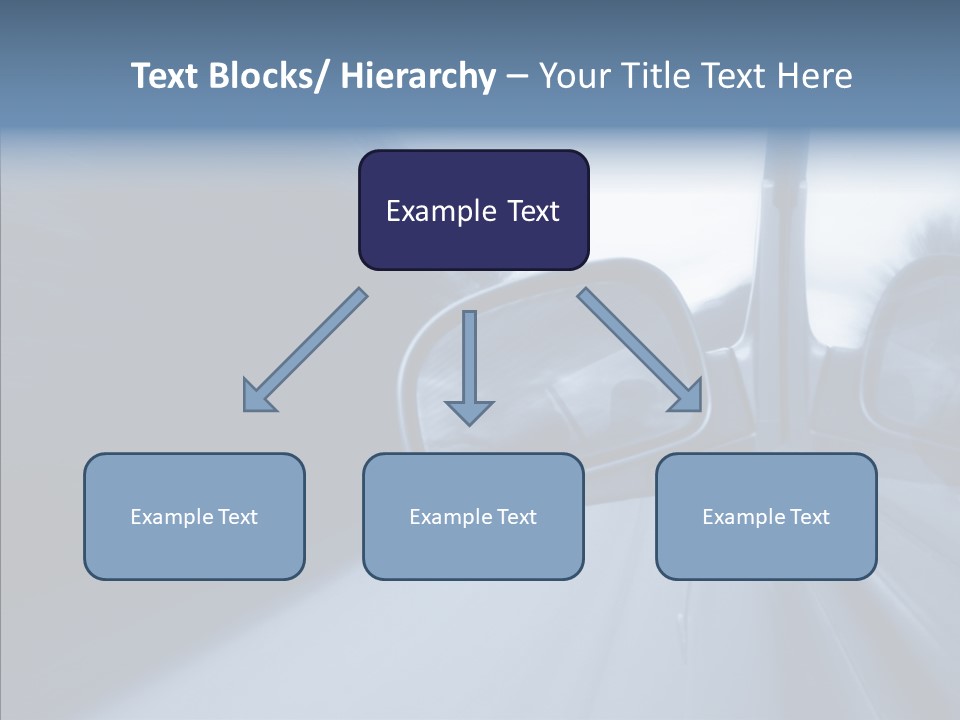 Automobile Speedlight Driveway PowerPoint Template