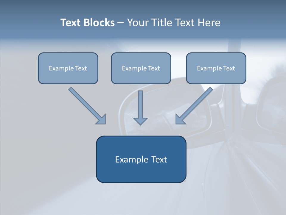 Automobile Speedlight Driveway PowerPoint Template