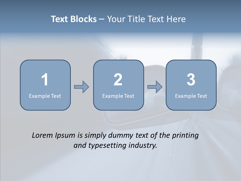 Automobile Speedlight Driveway PowerPoint Template