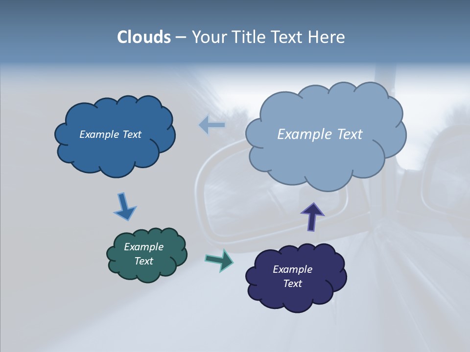 Automobile Speedlight Driveway PowerPoint Template