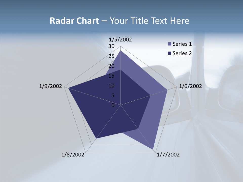 Automobile Speedlight Driveway PowerPoint Template