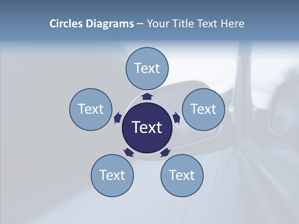 Automobile Speedlight Driveway PowerPoint Template