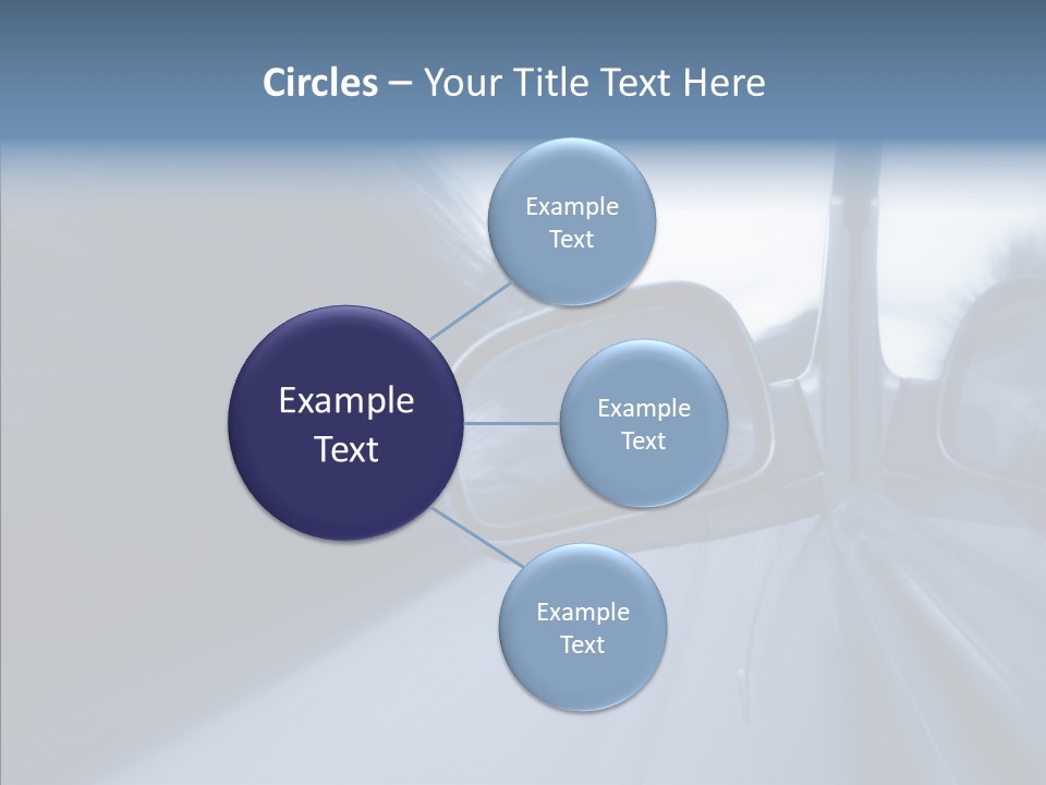 Automobile Speedlight Driveway PowerPoint Template