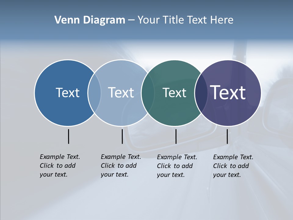 Automobile Speedlight Driveway PowerPoint Template