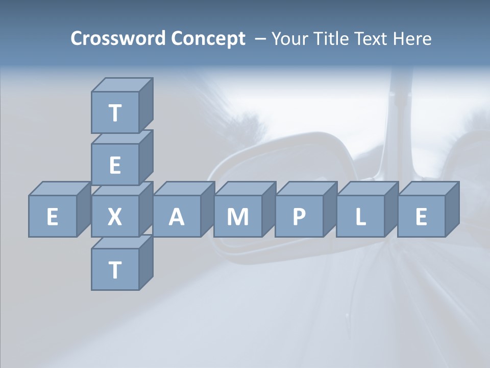 Automobile Speedlight Driveway PowerPoint Template