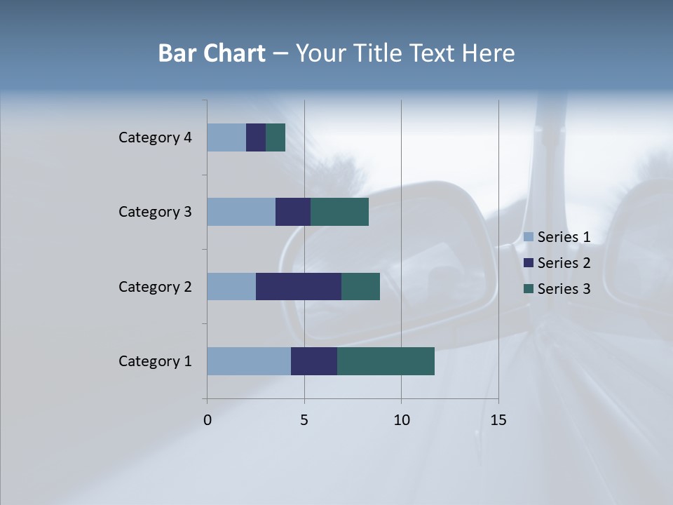 Automobile Speedlight Driveway PowerPoint Template