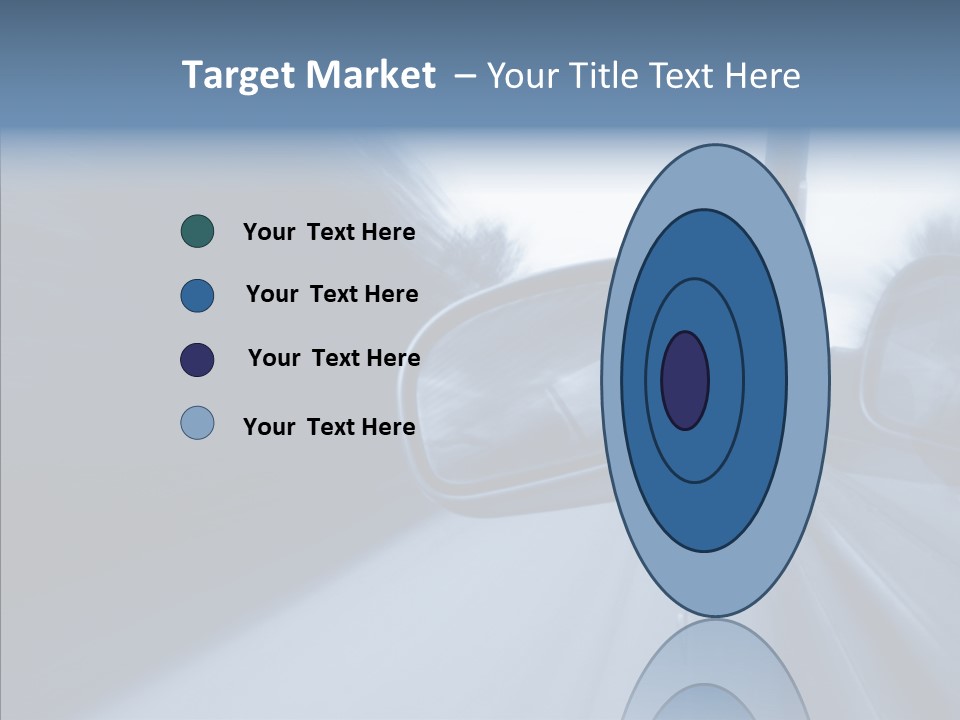 Automobile Speedlight Driveway PowerPoint Template