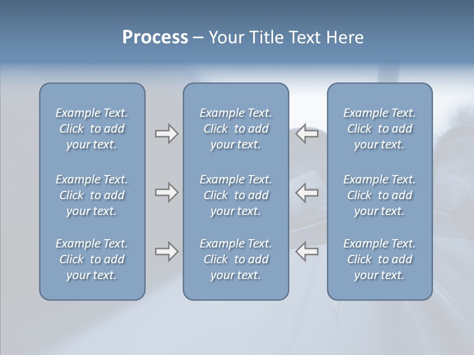 Automobile Speedlight Driveway PowerPoint Template