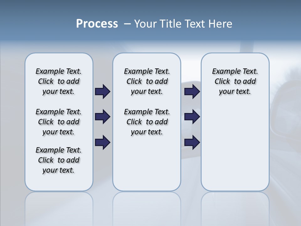 Automobile Speedlight Driveway PowerPoint Template