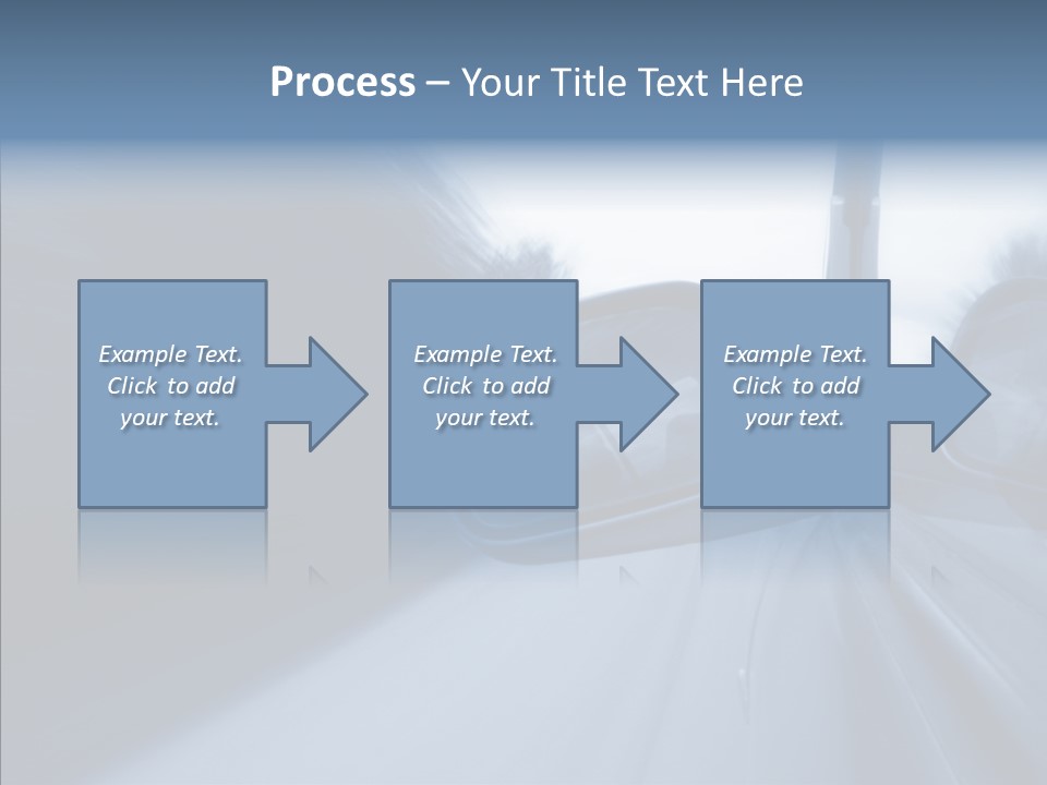 Automobile Speedlight Driveway PowerPoint Template
