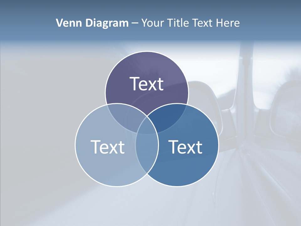 Automobile Speedlight Driveway PowerPoint Template