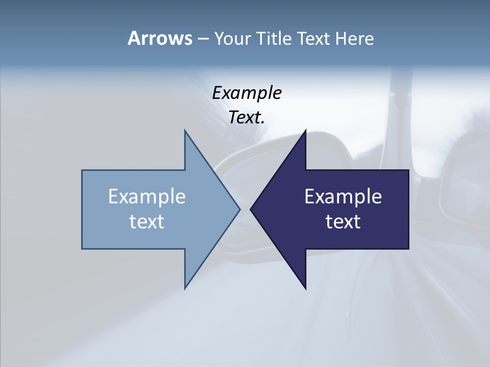 Automobile Speedlight Driveway PowerPoint Template