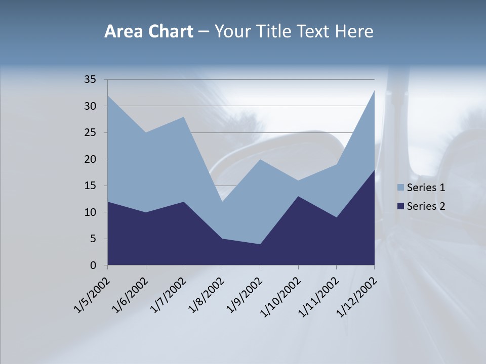 Automobile Speedlight Driveway PowerPoint Template