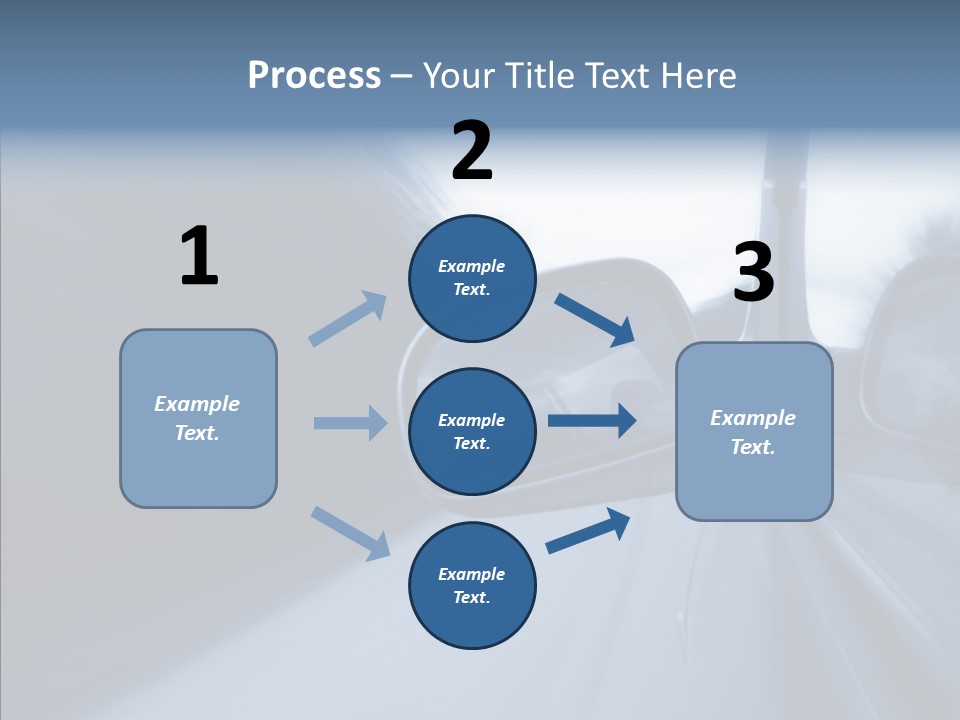 Automobile Speedlight Driveway PowerPoint Template