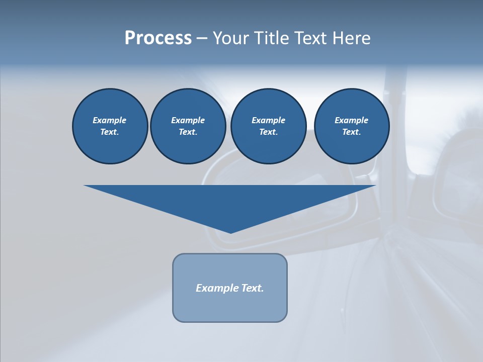 Automobile Speedlight Driveway PowerPoint Template