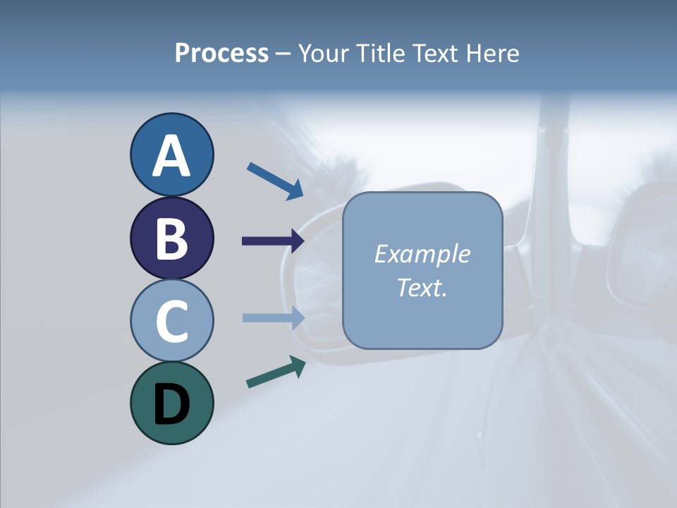 Automobile Speedlight Driveway PowerPoint Template