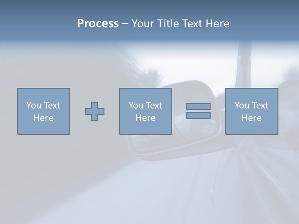 Automobile Speedlight Driveway PowerPoint Template