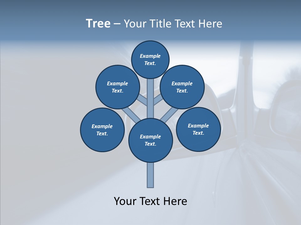 Automobile Speedlight Driveway PowerPoint Template