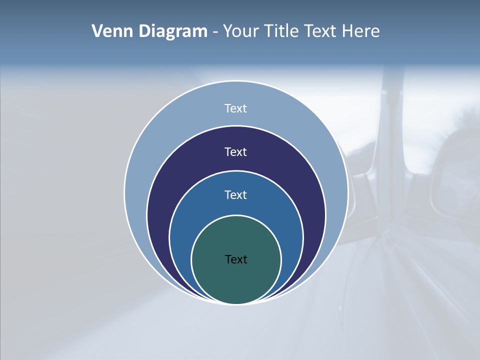 Automobile Speedlight Driveway PowerPoint Template