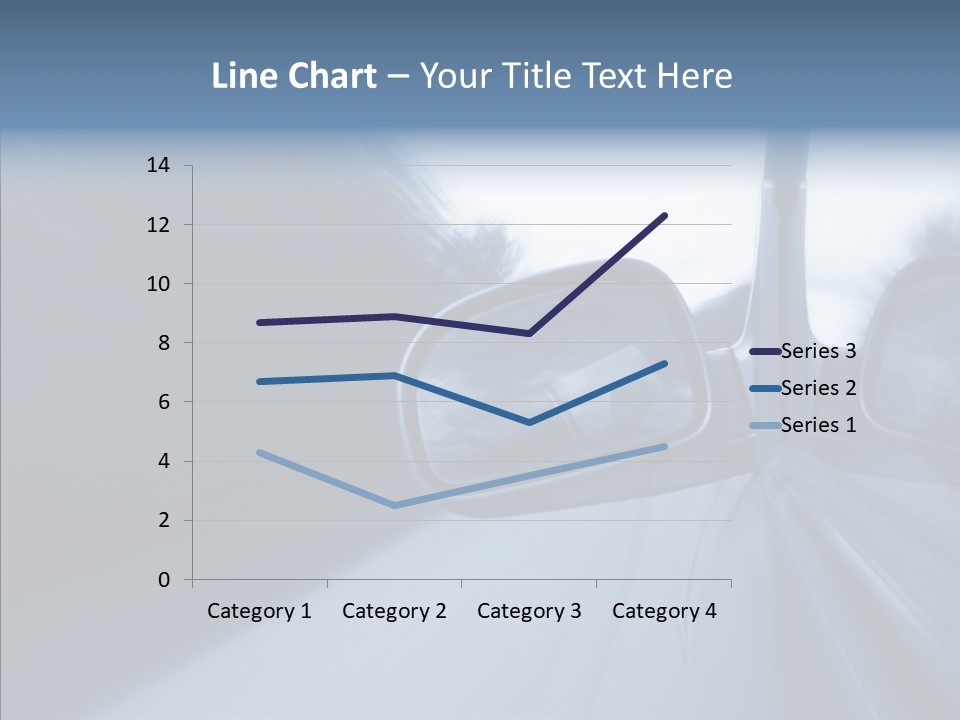 Automobile Speedlight Driveway PowerPoint Template