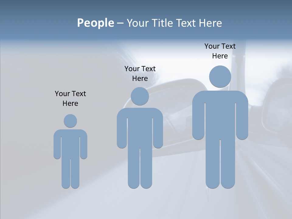 Automobile Speedlight Driveway PowerPoint Template