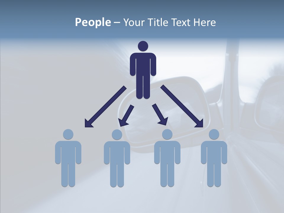 Automobile Speedlight Driveway PowerPoint Template