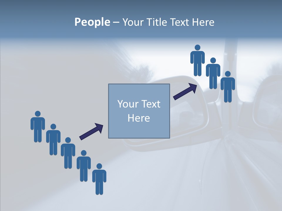 Automobile Speedlight Driveway PowerPoint Template