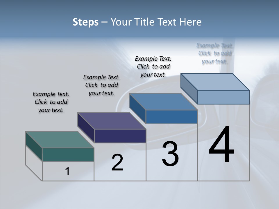 Automobile Speedlight Driveway PowerPoint Template