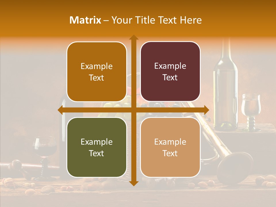 Wooden Wood Trumpet PowerPoint Template