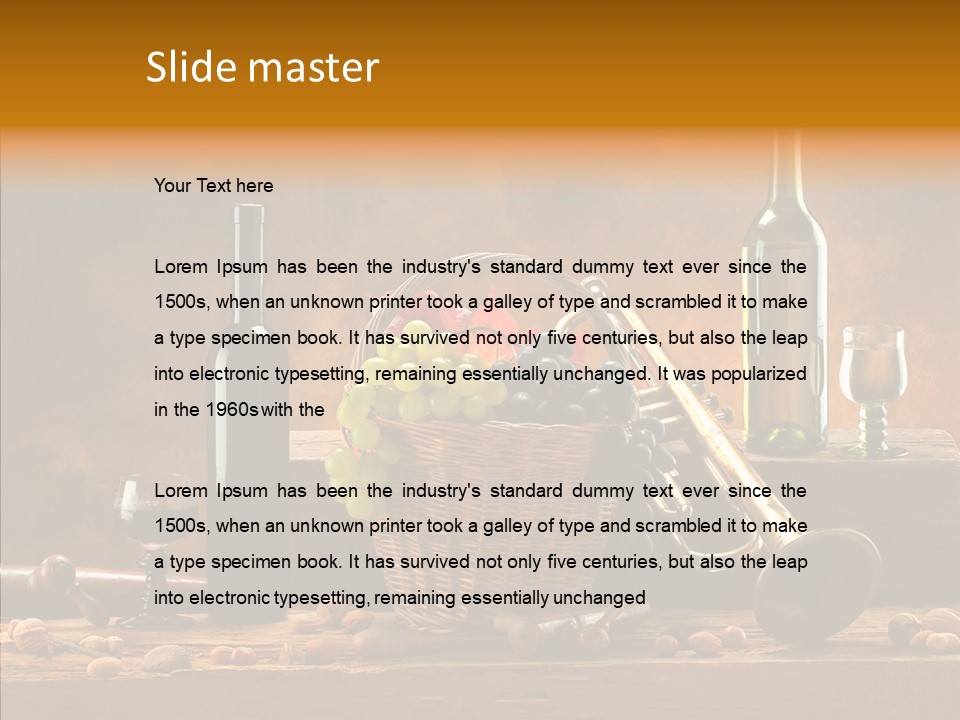 Wooden Wood Trumpet PowerPoint Template